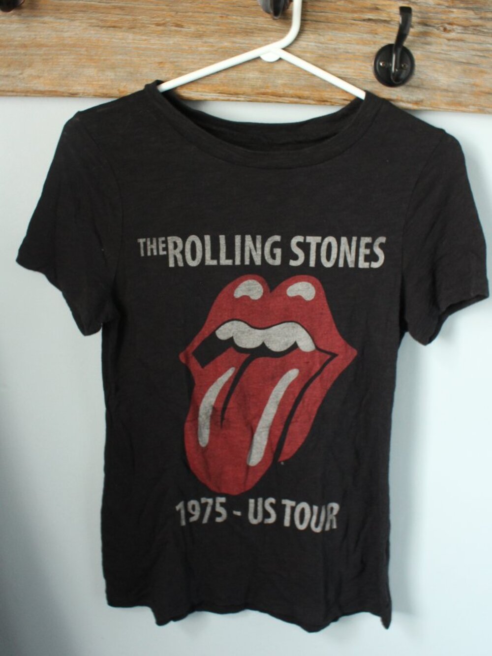 The Rolling Stones Size M Black Tshirt Printed
